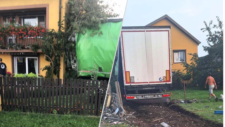 Śmiertelny wypadek w Wielkopolsce. Tir wjechał w dom