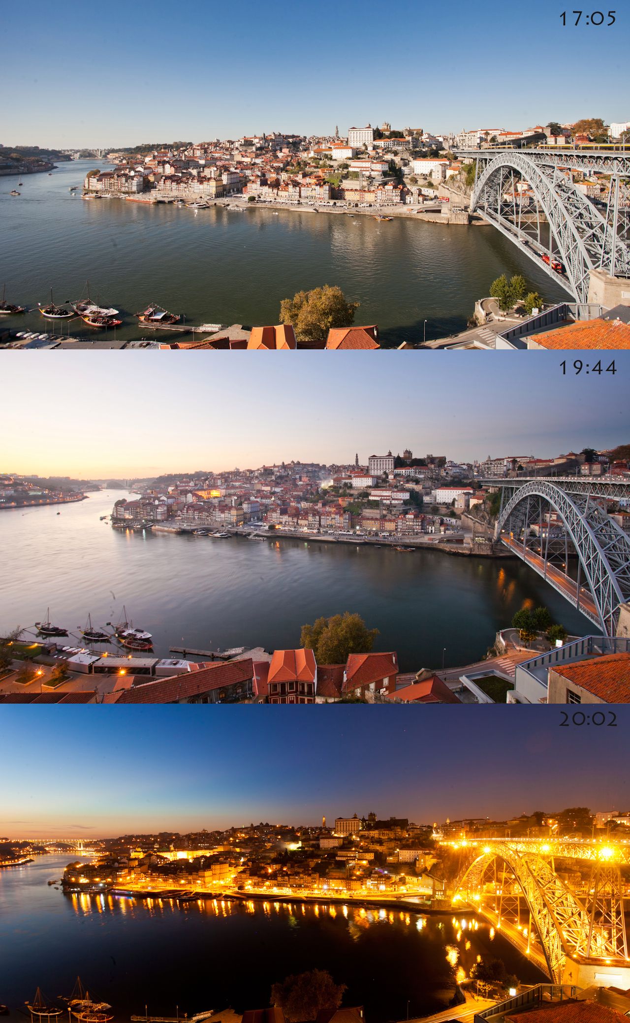 ©JK - Porto. Zmiana światła w przeciągu zaledwie trzech godzin.