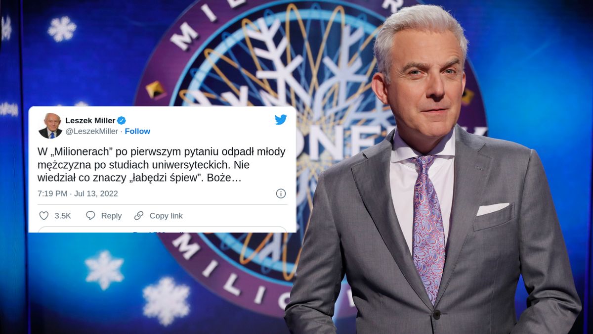 Leszek Miller nie wytrzymał po wpadce w "Milionerach"