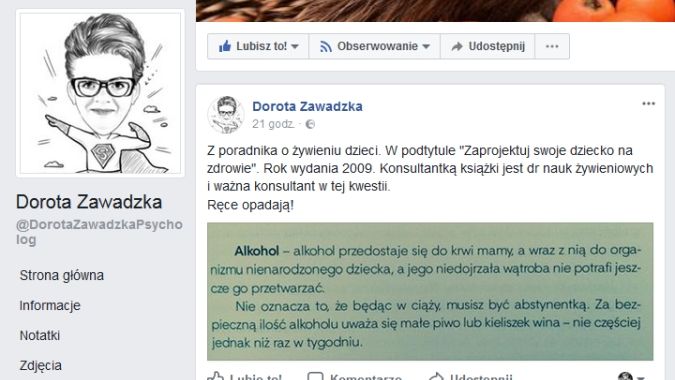 Post Doroty Zawadzkiej wywołał sporą dyskusję