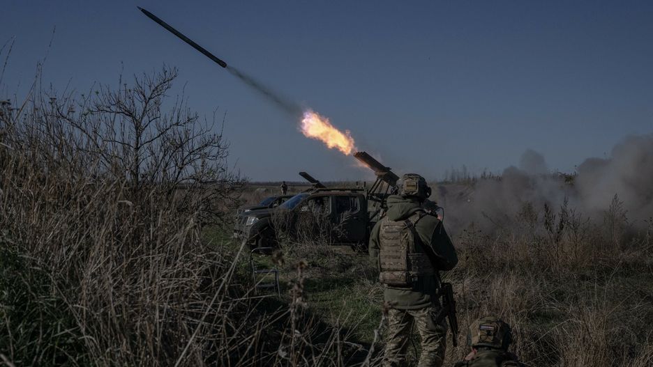 Temporary
ZAPORIZHIA, UKRAINE - NOVEMBER 07: Artillery units of the 108th Territorial Defense Brigade of the Ukrainian Army stationed in the Zaporizhia region are on duty while they fire at Russian positions with 'Mini Grad' multi-barrel rocket launcher systems as the Russia-Ukraine war continues in Ukraine on November 7, 2023. Ozge Elif Kizil / Anadolu
AA/ABACA
