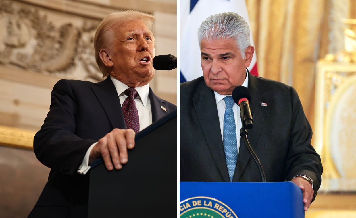 Donald Trump and President of Panama José Raúl Mulino