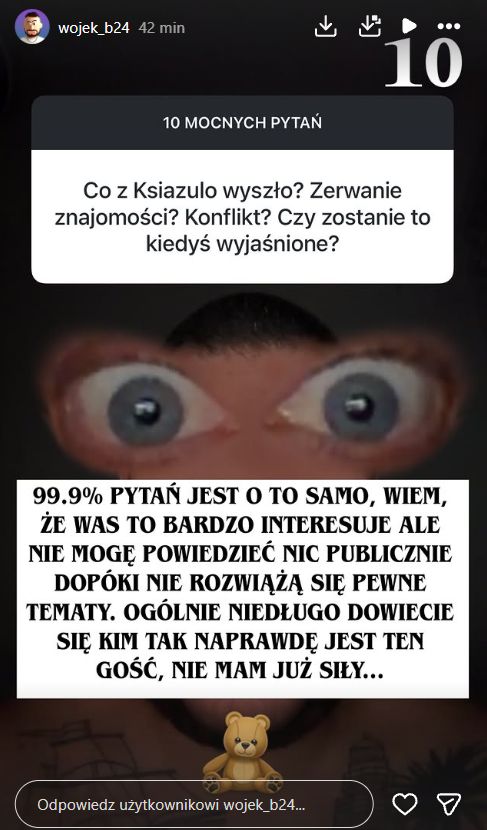 Wojek pokłócił się z Książulem?