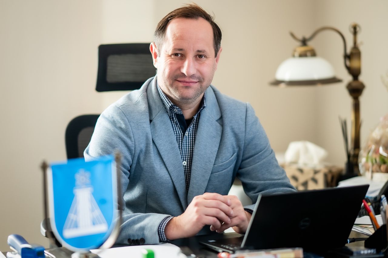 Burmistrz Ciechocinka Jarosław Jucewicz, fot. Maciej Wasilewski