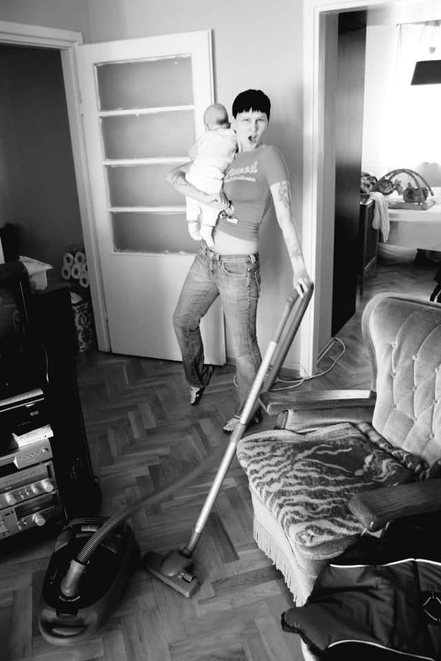 Agnieszka Chylińska z najmłodszym synem