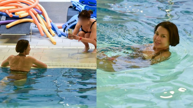 Anna Popek trenuje na basenie