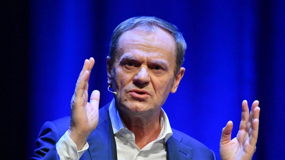 Donald TuskAdam War�awaECS, Europa, gest, konferencja, Platforma Obywatelska, polityka, Unia Europejska