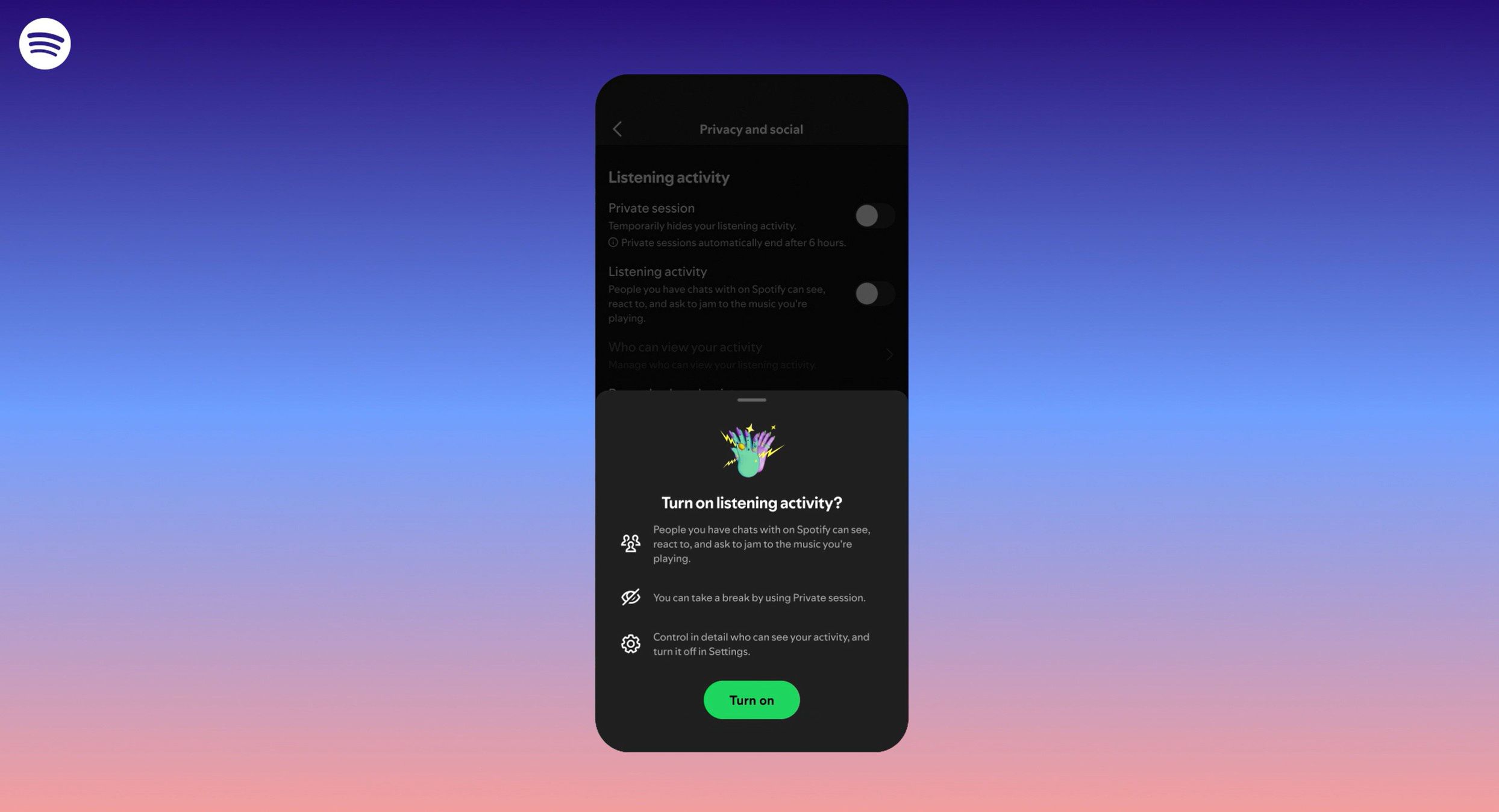 Aktywność muzyczna w Spotify