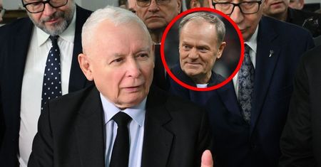 Tusk życzy zdrowia Kaczyńskiemu. Zebrani odpowiedzieli śmiechem