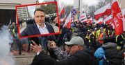 "Uderzyła w nas i wbiegła". Mentzen dostał gazem na proteście