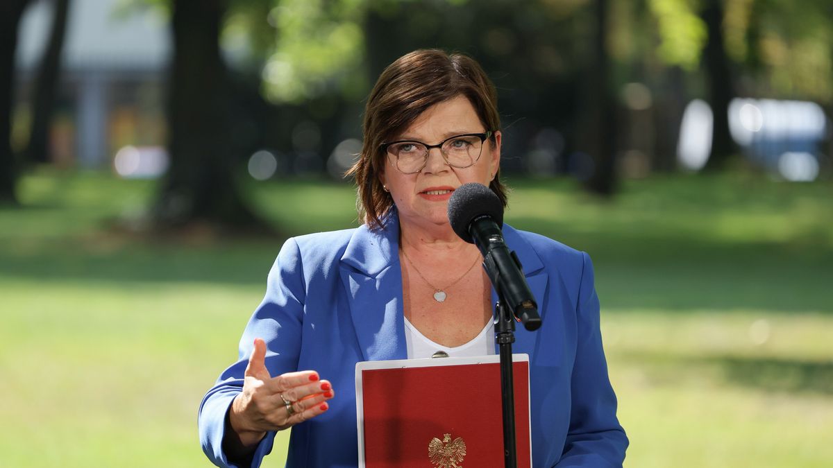 Izabela Leszczyna
Warszawa, 30.08.2024. Minister zdrowia Izabela Leszczyna podczas konferencji prasowej w ogrodach KPRM w Warszawie, 30 bm. Spotkanie dot. wytycznych dla lekarzy ws. aborcji. (mr) PAP/Pawe� Supernak
Pawe� Supernak
aborcja, Kancelaria Prezesa Rady Ministr�w, konferencja prasowa, kprm, legalna aborcja, ogrody, polityk polityka, prawo, rz�d, wytyczne dla lekarzy