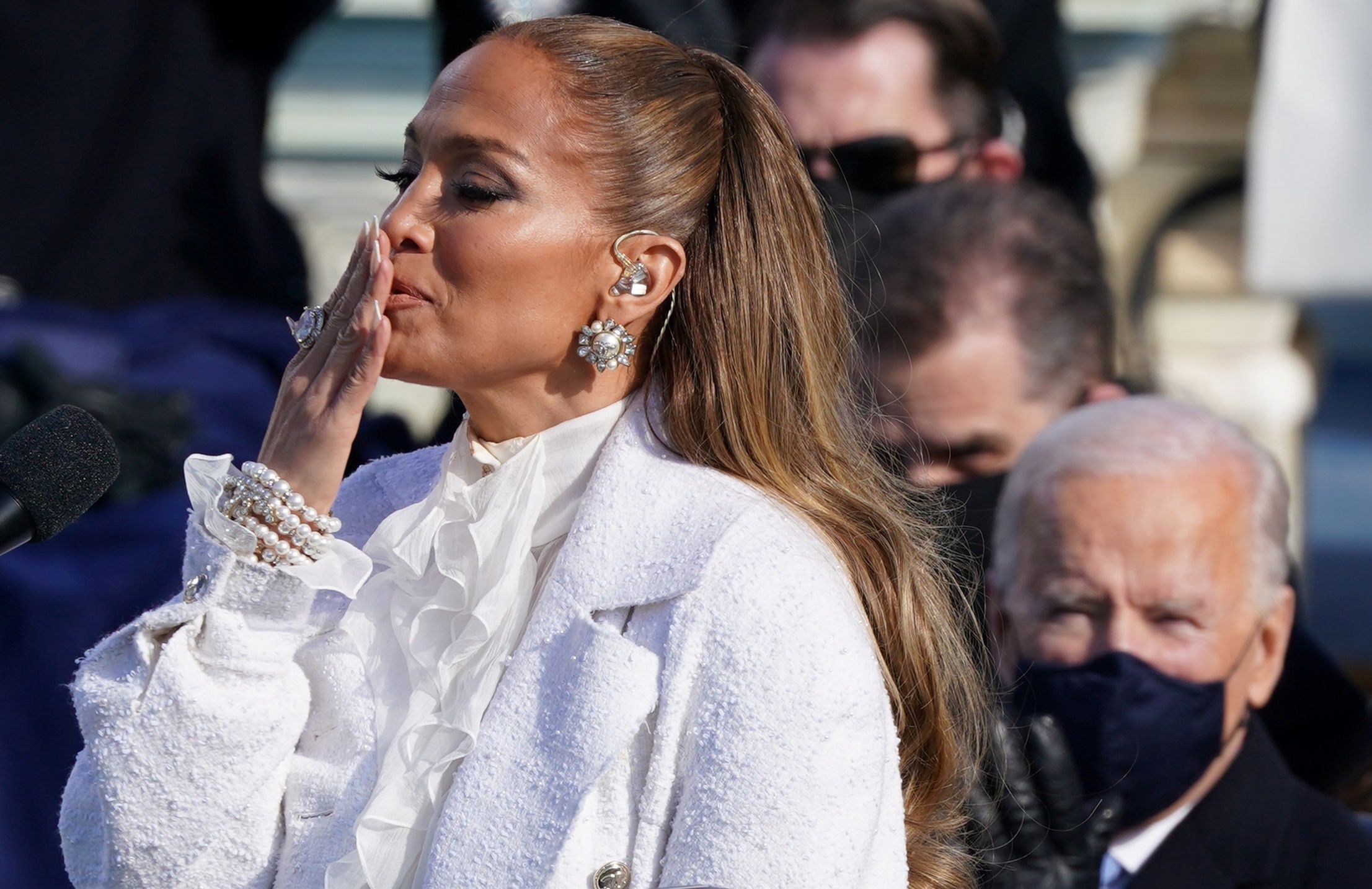 Jennifer Lopez śpiewa na zaprzysiężeniu Joe Bidena