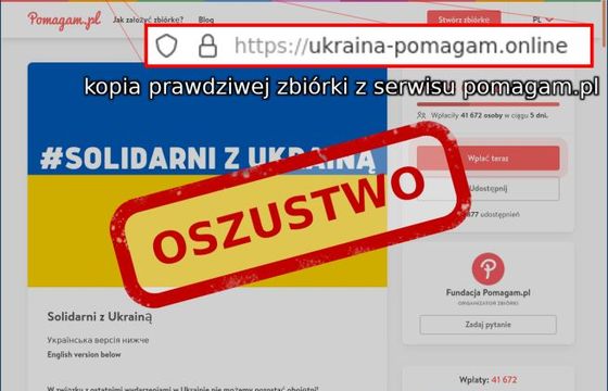 Wysyp fałszywych zbiórek dla Ukrainy. Eksperci: lista zweryfikowanych akcji – na PomagamUkrainie.gov.pl