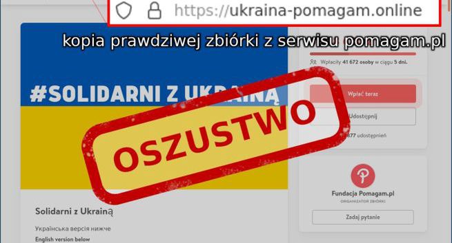 Wysyp fałszywych zbiórek dla Ukrainy. Eksperci: lista zweryfikowanych akcji – na PomagamUkrainie.gov.pl