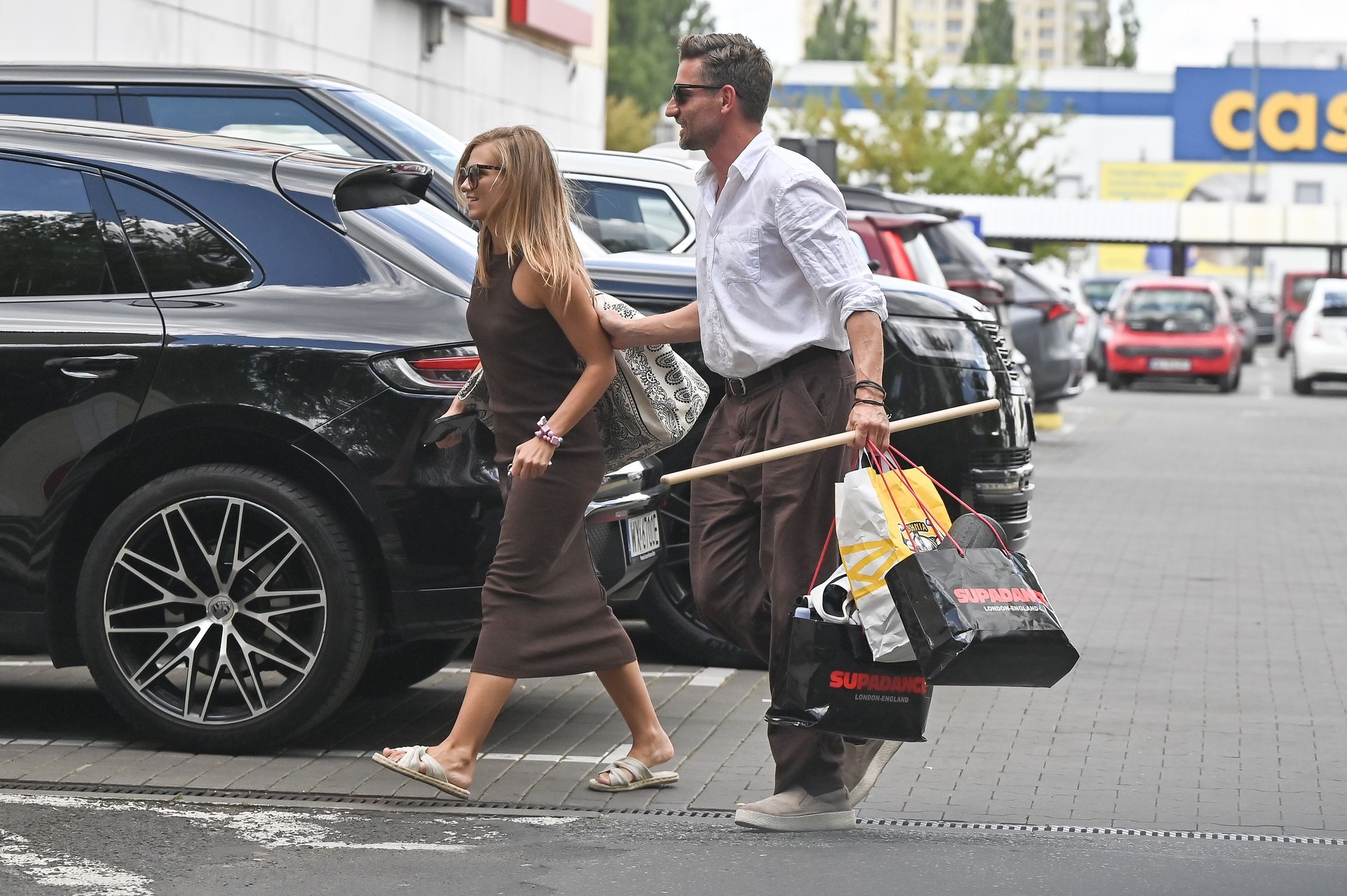 Agnieszka Kaczorowska i Marcin Rogacewicz idą na trening do "TzG