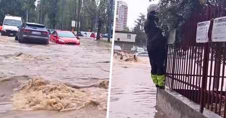 Paraliż pogodowy. Ulice Mediolanu zamieniły się w rwące potoki