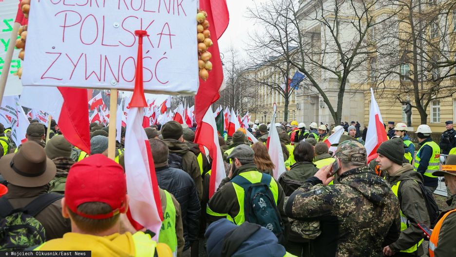 Protest rolników w Warszawie. Zdjęcie ilustracyjne