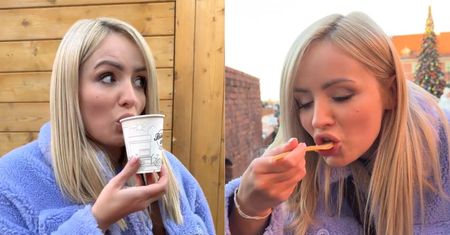Influencerka wybrała się na jarmark świąteczny w Warszawie. Nie gryzła się w język