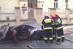 Ferrari spłonęło w Centrum! (wideo)