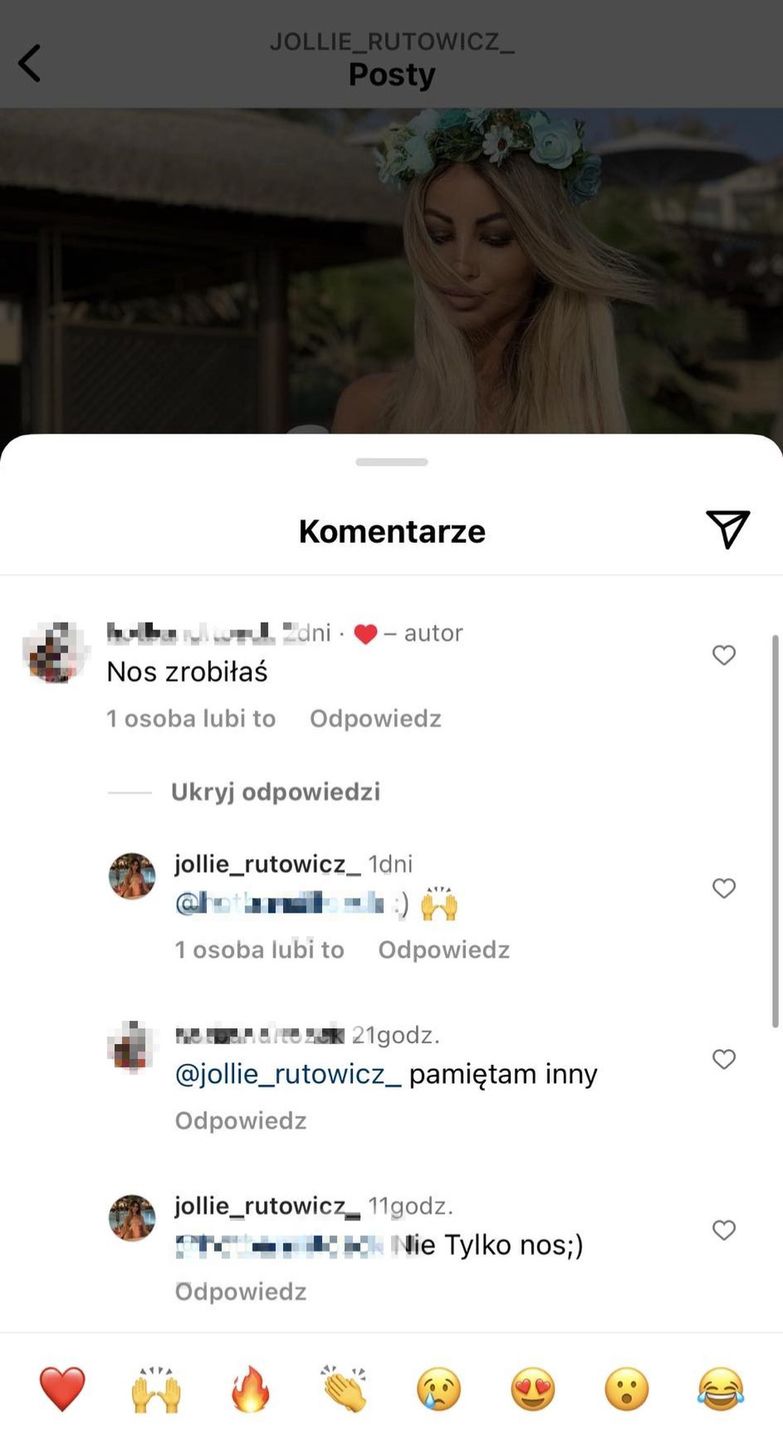 Jola Rutowicz potwierdziła w komentarzu przypuszczenia obserwatora
