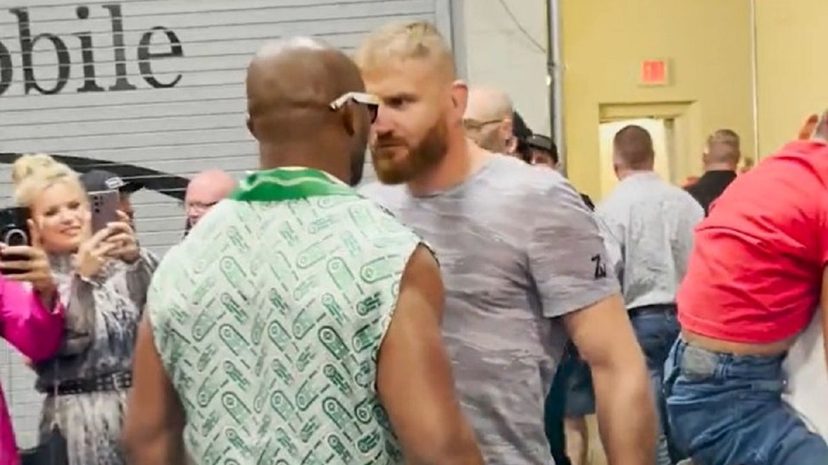 Na zdjęciu: Kamaru Usman i Jan Błachowicz