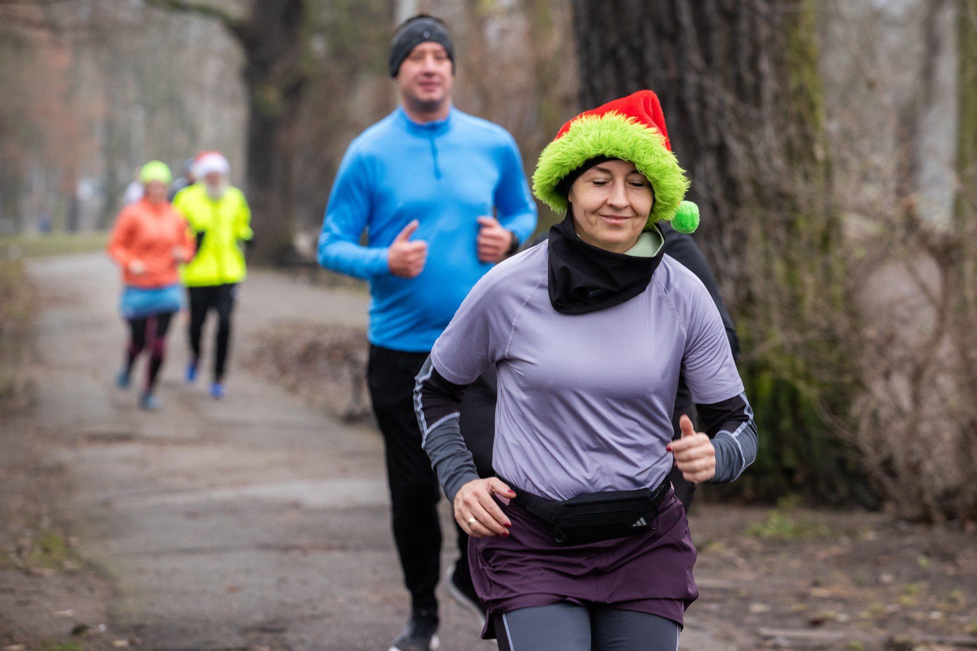 Jak co sobotę, biegacze spotkali się w parku nad Starym Kanałem
