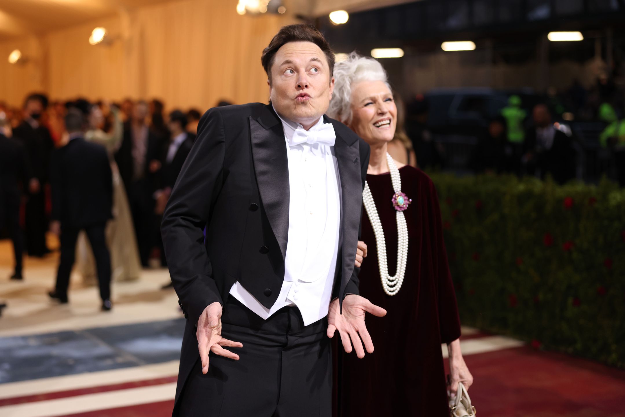Elon Musk z matką Maye Musk na tegorocznej MET Gala