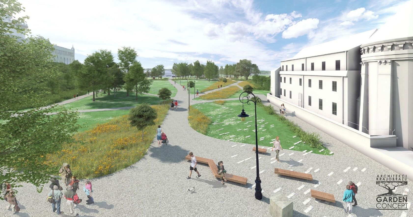 Cztery firmy chcą zająć się rewitalizacją Błoni pod Zamkiem. Powstanie całoroczna przestrzeń do wypoczynku