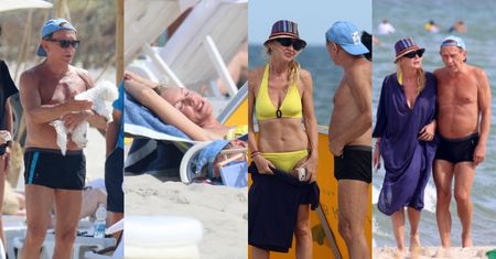 Beata Ścibakówna i Jan Englert wygrzewają się na plaży w Juracie (ZDJĘCIA)