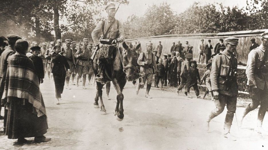 Przemarsz Pierwszej Kompanii Kadrowej przez Kielce (1914)