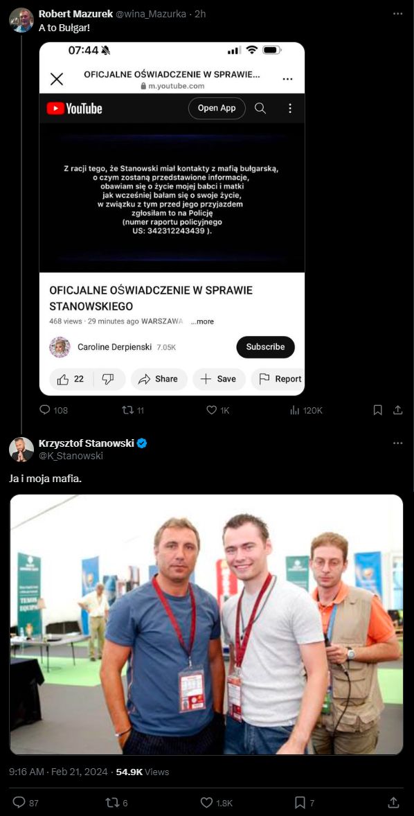Reakcja Mazurka i Stanowskiego