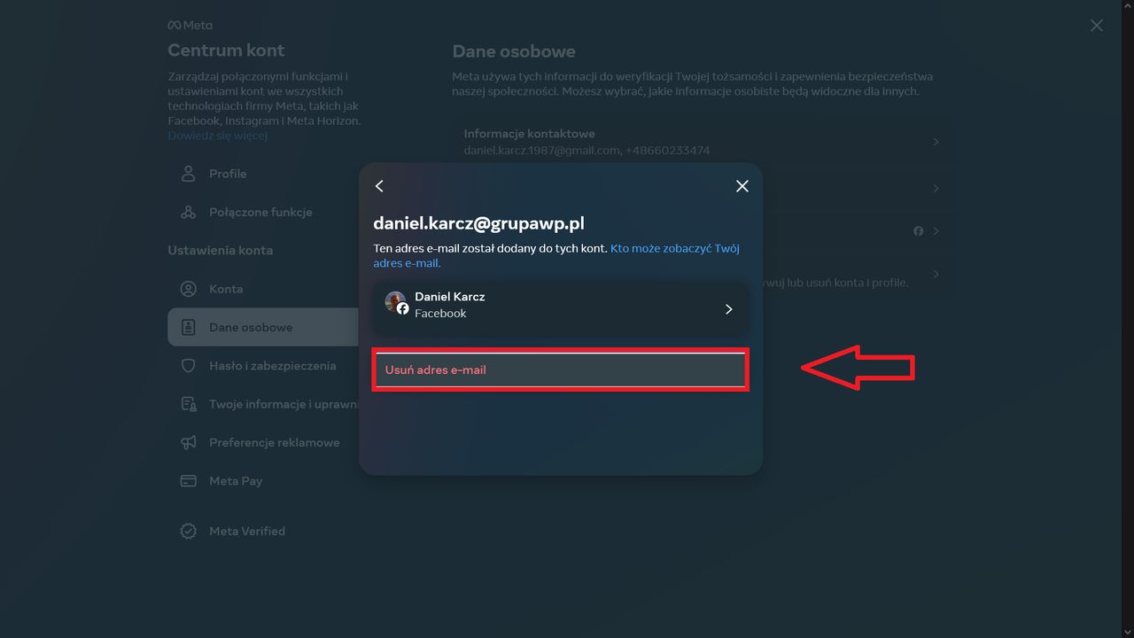 Facebook: Jak zmienić e-mail powiązany w profilem?