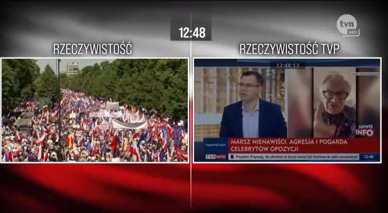 Zrzut ekranu z materiału "Faktów" TVN