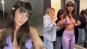 Paulina Sykut-Jeżyna paraduje w cekinowym staniku przed startem "TzG". "Bluzkę zakładam, MIMO WSZYSTKO"