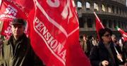 Protest włoskich związkowców