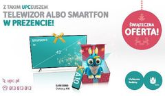 Samsung Galaxy A10 lub jeden z telewizorów Smart TV w prezencie w ramach świątecznej oferty UPC Polska