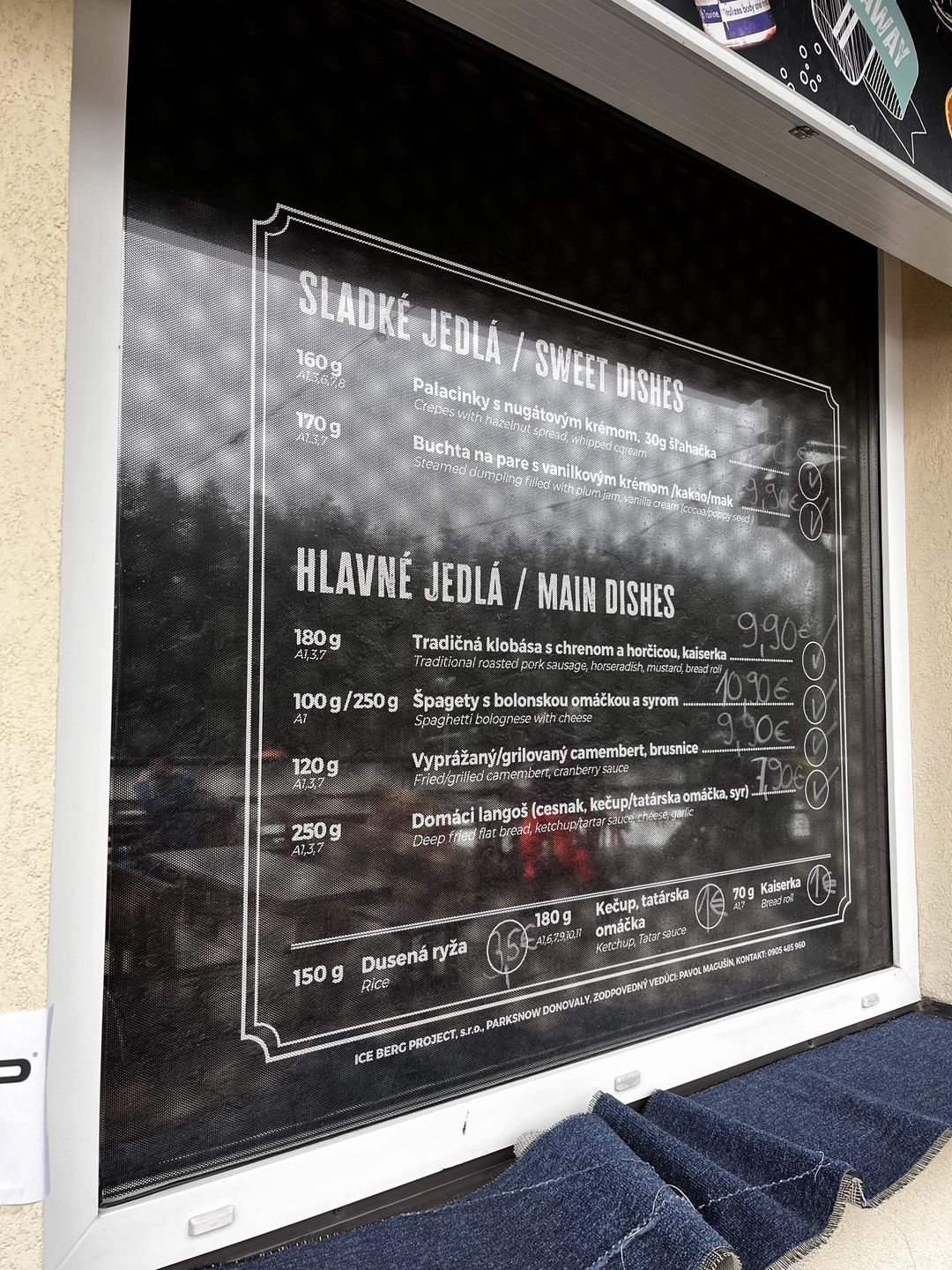 Ceny jedzenia na stoku na Słowacji 