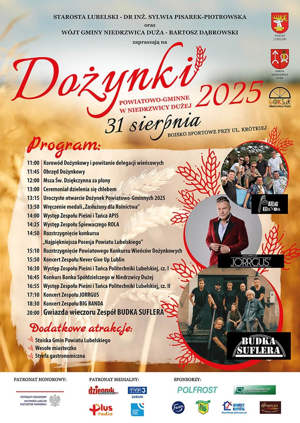 Dożynki Powiatu Lubelskiego w Niedrzwicy Dużej
