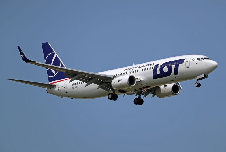 A Boeing 737-89P from LOT company lands at Barcelona airport in Barcelona, Spain, on August 7, 2024. (Photo by Joan Valls/Urbanandsport/NurPhoto via Getty Images)