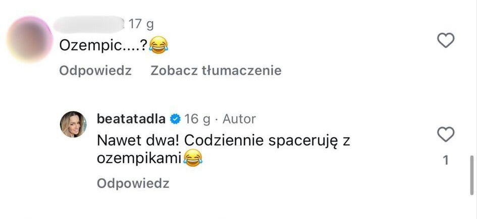 Beata Tadla odpowiada fanom