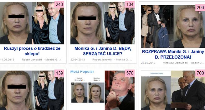 Pudelek.pl ma przepraszać Janinę Drzewiecką przez 15 dni i zapłacić jej 150 tys. zł