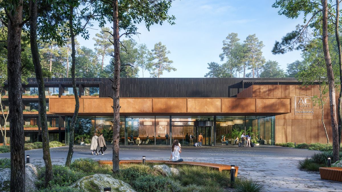 wizualizacja hotelu JWC i AC Marriott w Jachrance