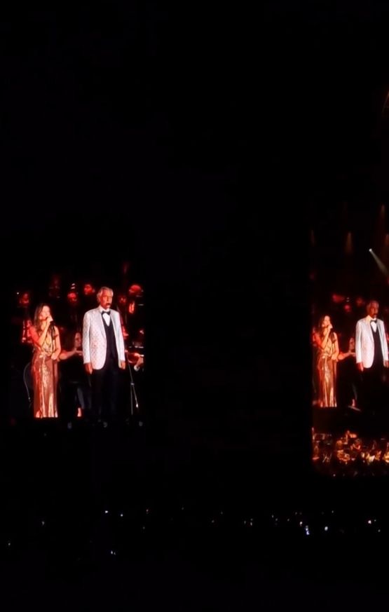 Julia Wieniawa i Andrea Bocelli na jednej scenie