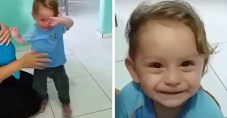Powód, dla którego ten mały chłopiec rozpacza, może cię naprawdę zaskoczyć! [VIDEO]