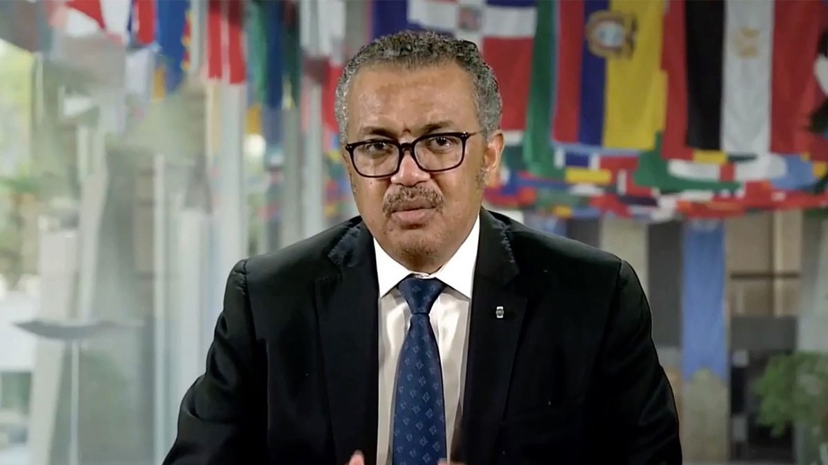 Szef WHO Tedros Adhanom Ghebreyesus mówił także o zakończeniu pandemii