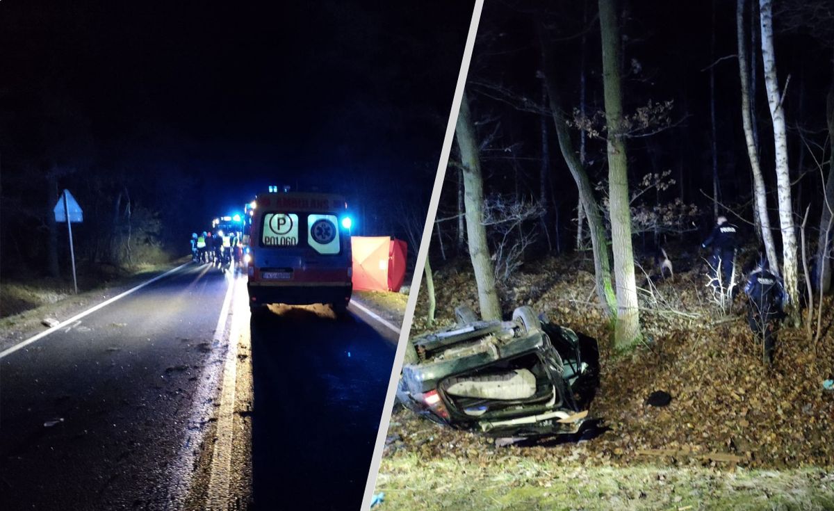 wypadek, policja 19-latek nie przeżył wypadku. Zostawili go i uciekli, wpadli po nocnej obławie