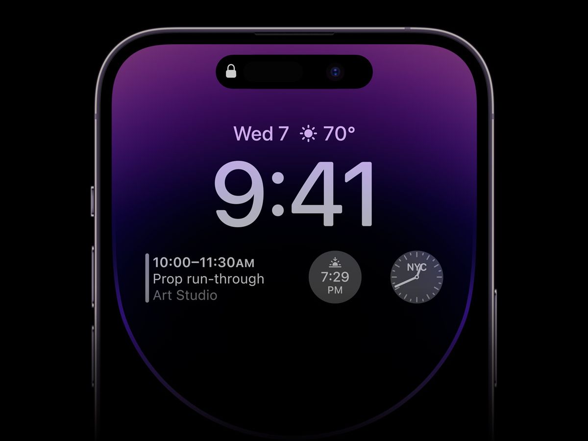 Niegasnący ekran w iPhonie 14 Pro