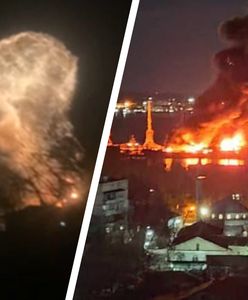 Krym zaatakowany. Potężne eksplozje w Teodozji. "Morze płonie"