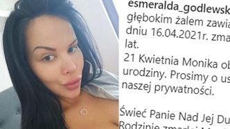 Esmeralda Godlewska WOŁA O POMOC, publikując WŁASNY NEKROLOG