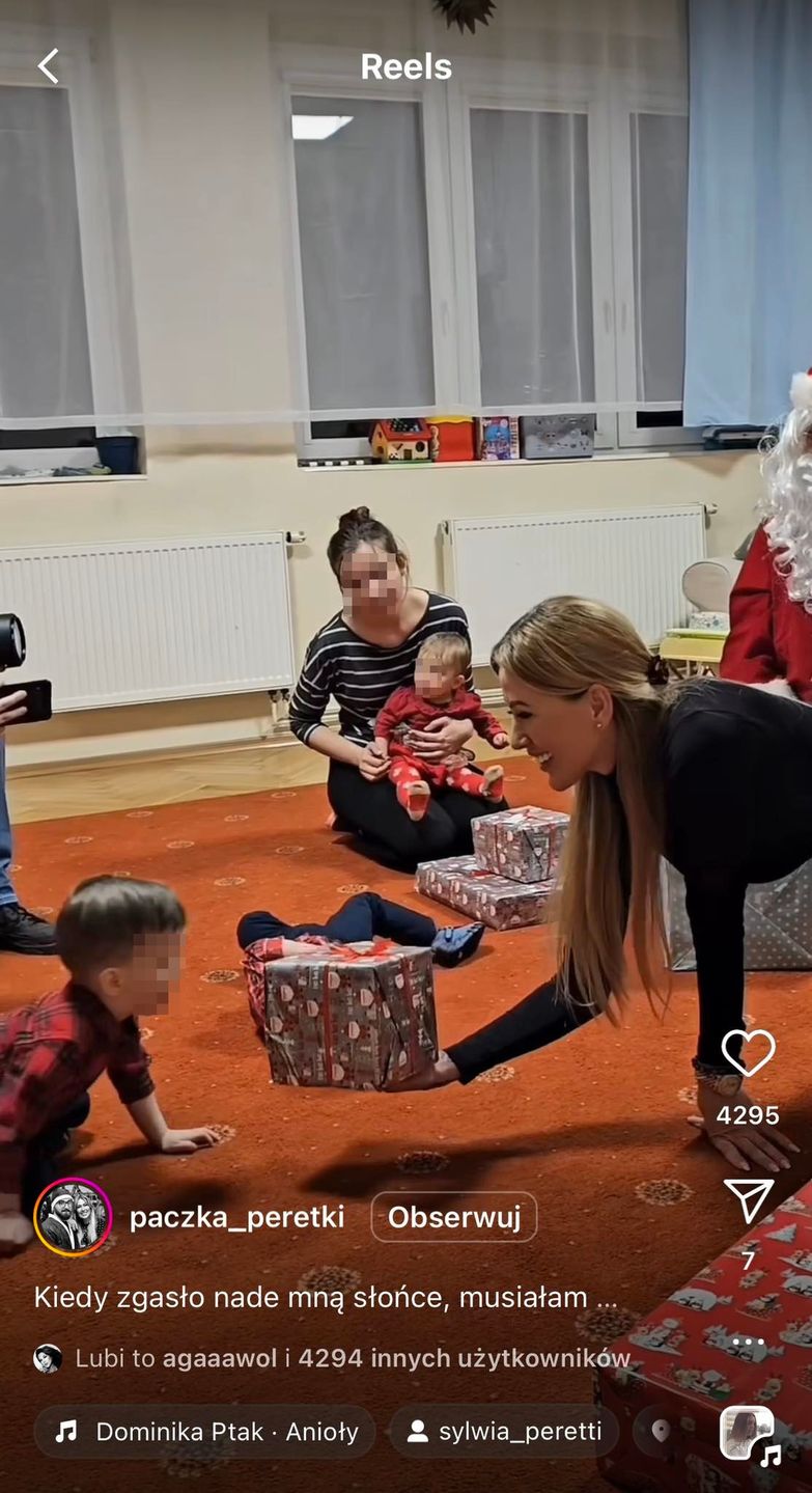 Sylwia Peretti zamieściła nagranie z wizyty w Domu Dziecka